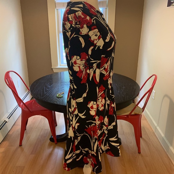 Banana Republic Floral Print Long Sleeve Mini - Picture 3 of 5